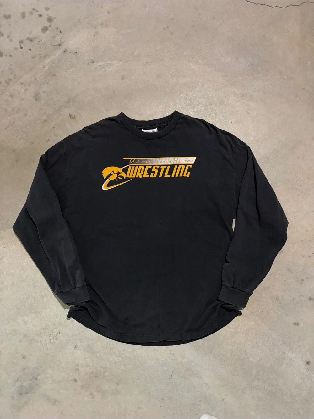 Vintage Iowa Hawkeyes Wrestling Long Sleeve Shirt